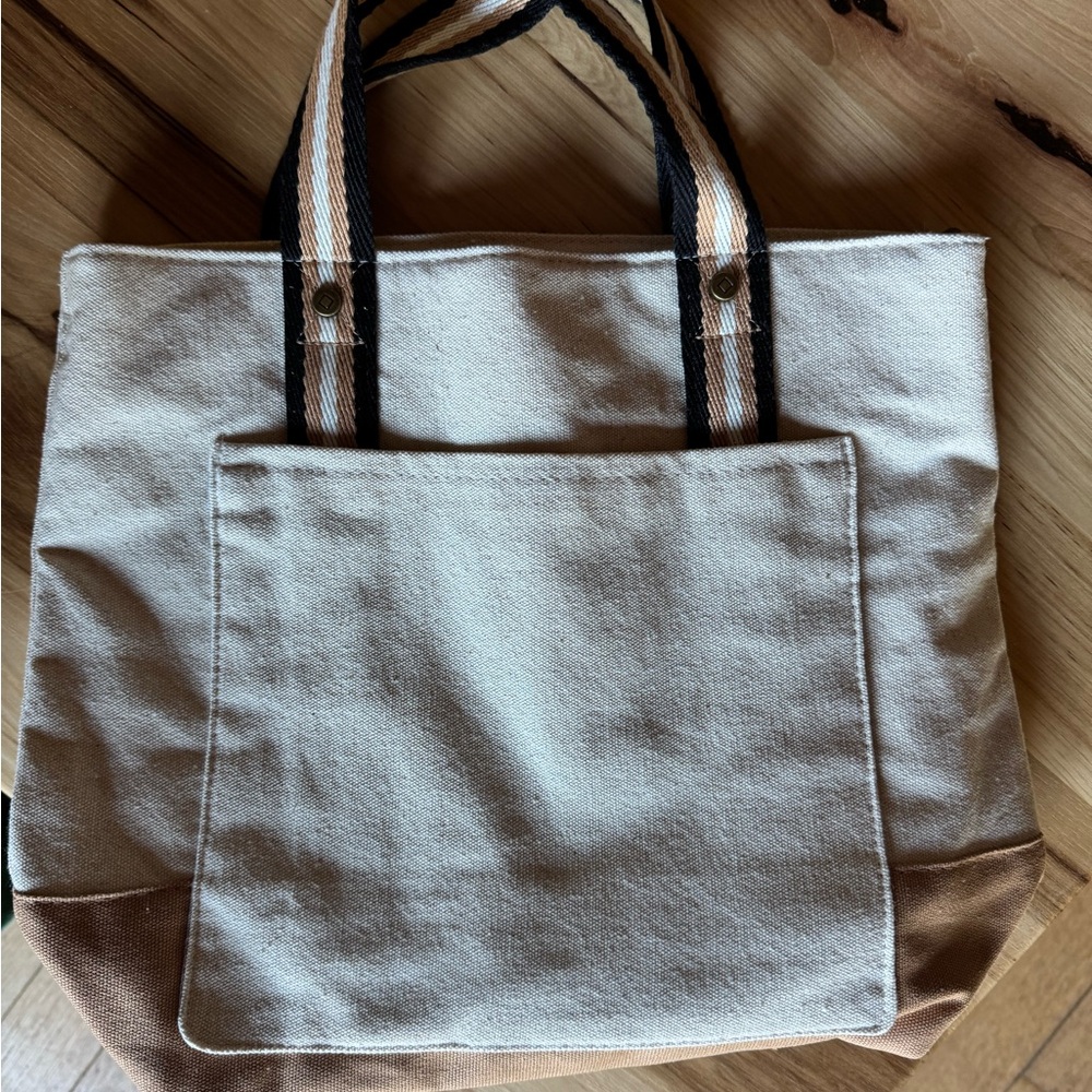 Thirty-One Cream and Tan Tote Bag